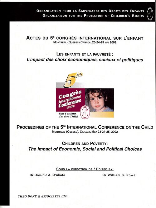 5th International Conference- Children and Poverty: the impact of economic, social, and political choices